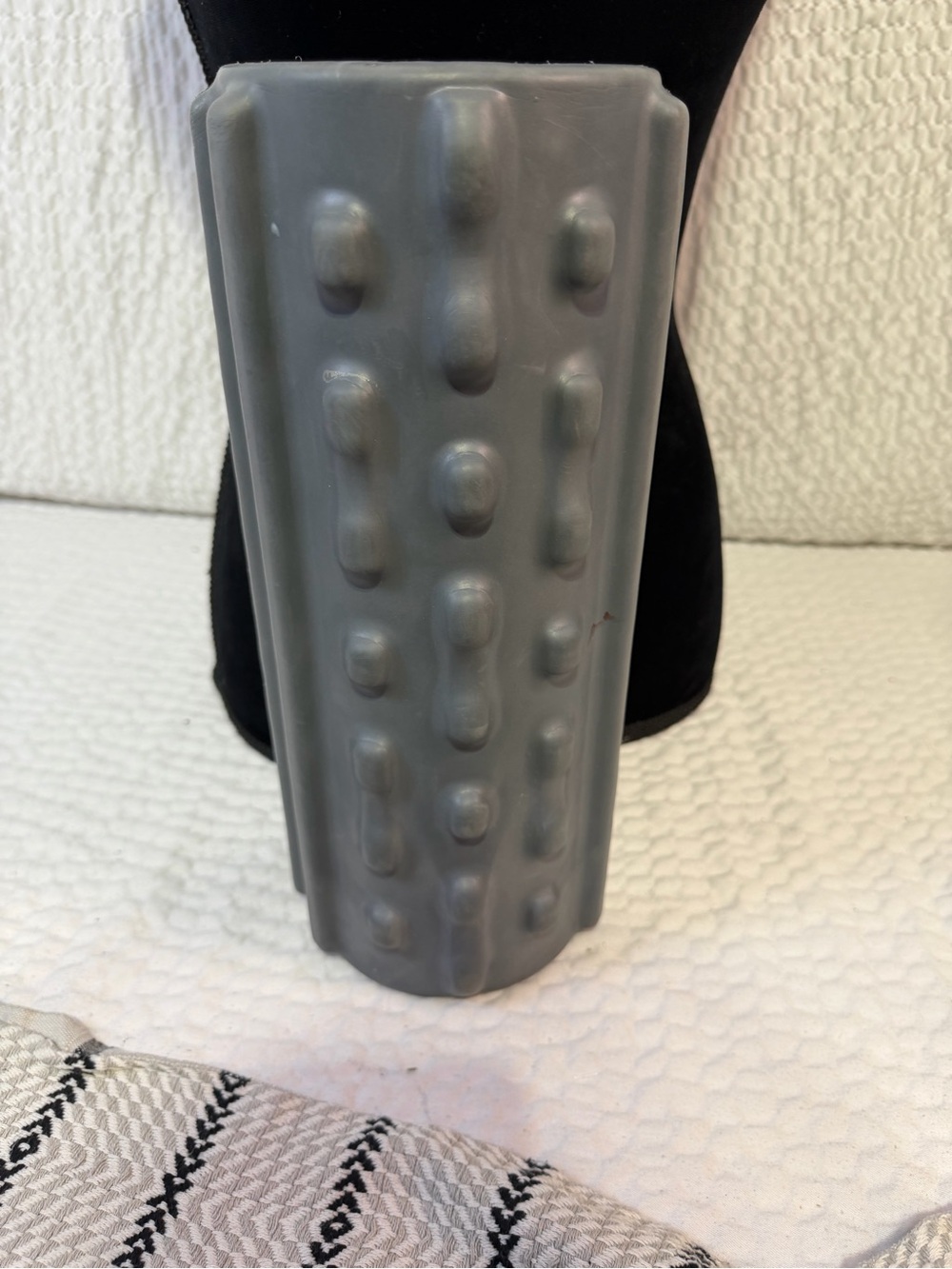 GAIAM Gray Textured foam roller